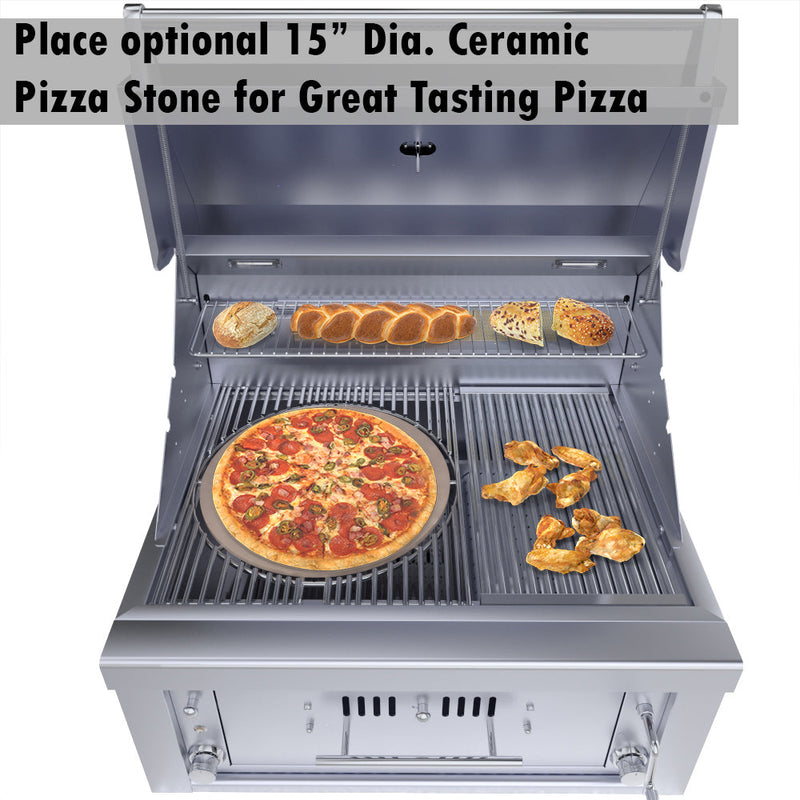 Load image into Gallery viewer, Sunstone 30” Gas Burners Hybrid Single Zone Charcoal/Wood Burning w/Infra-Red Burner Grill SUNCHSZ30
