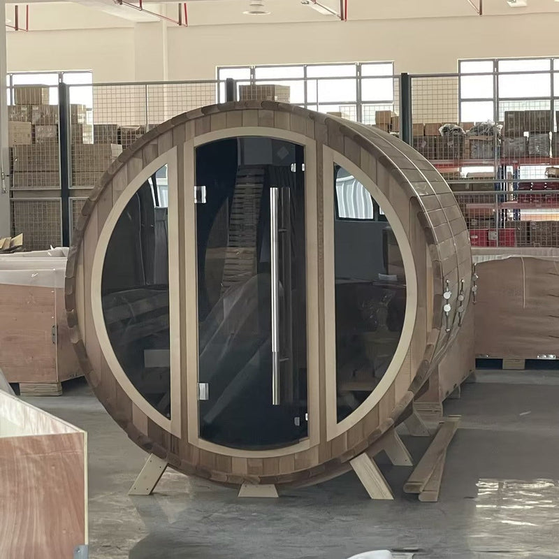 Load image into Gallery viewer, SAUNA EVOLUTION® Barrel Sauna Serenity Nature Air 9
