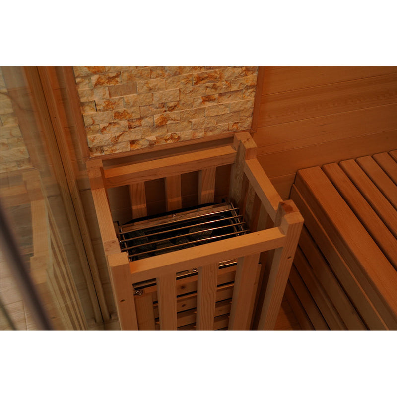 Load image into Gallery viewer, SAUNA EVOLUTION® Commercial Finnish Bath Home Sauna Indoor Steam Room Glass 03
