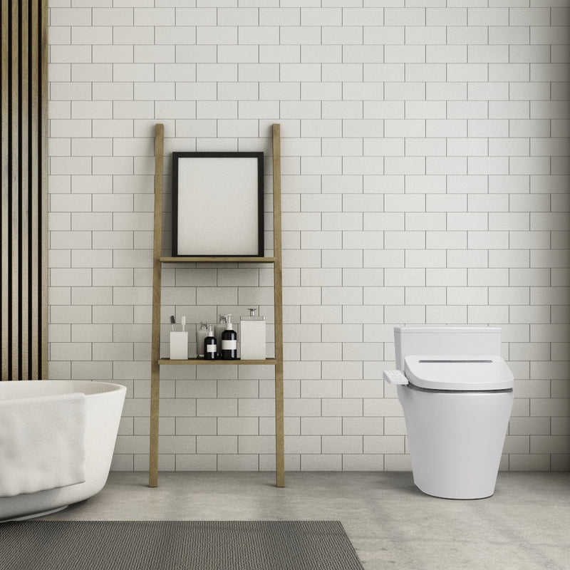 Load image into Gallery viewer, Vovo Stylement Electronic Smart Bidet Seat in White with Heated, Warm Dry and Water and LED Nightlight Functions, VB-3100SR
