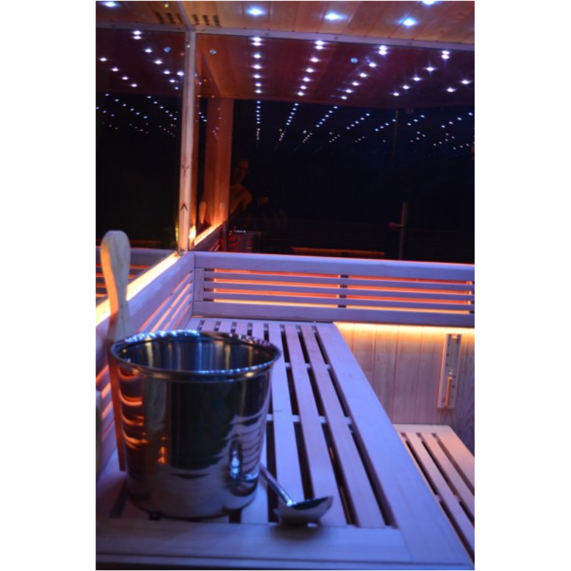 Load image into Gallery viewer, SAUNA EVOLUTION®  Indoor New Exclusive Mirror Steam Sauna Glass 13
