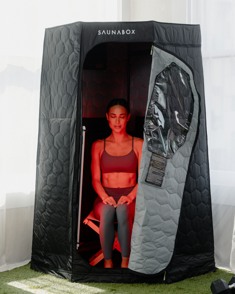 Load image into Gallery viewer, SaunaBox® Pulse: Infrared Sauna with Red-light Therapy
