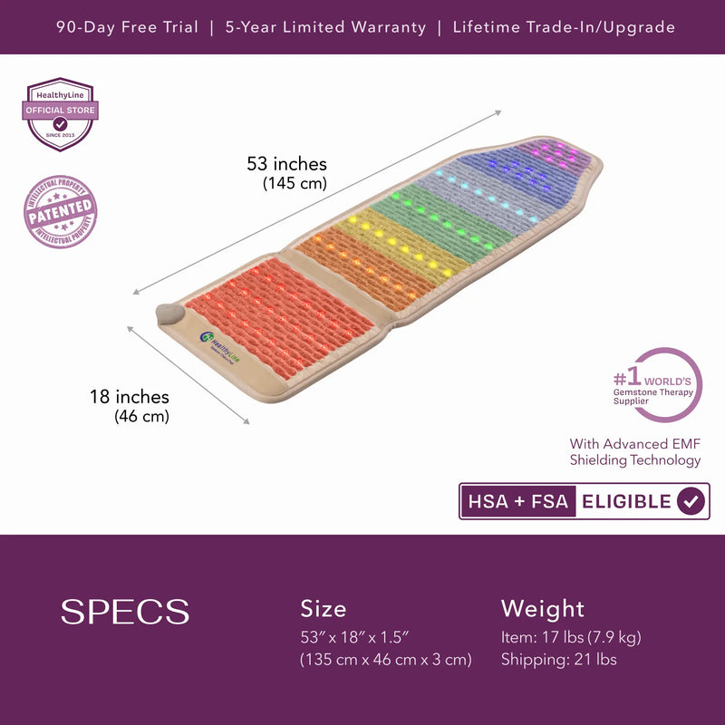 Load image into Gallery viewer, Rainbow Chakra Series | PEMF Far Infrared Heating Mats
