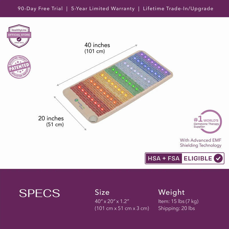 Load image into Gallery viewer, Rainbow Chakra Series | PEMF Far Infrared Heating Mats
