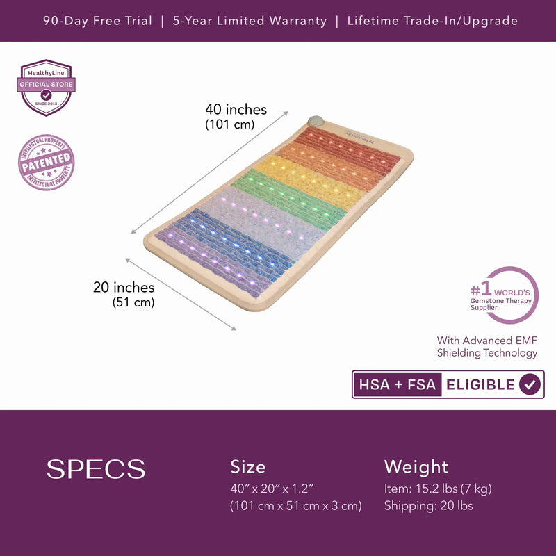 Load image into Gallery viewer, Rainbow Chakra Series | PEMF Far Infrared Heating Mats

