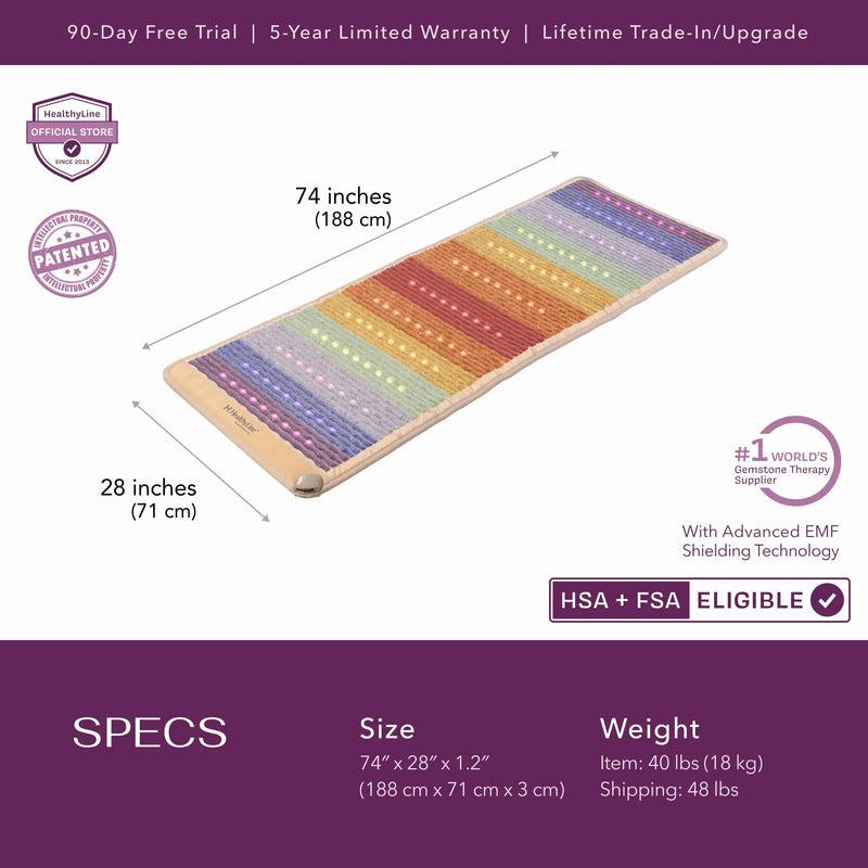 Load image into Gallery viewer, Rainbow Chakra Series | PEMF Far Infrared Heating Mats

