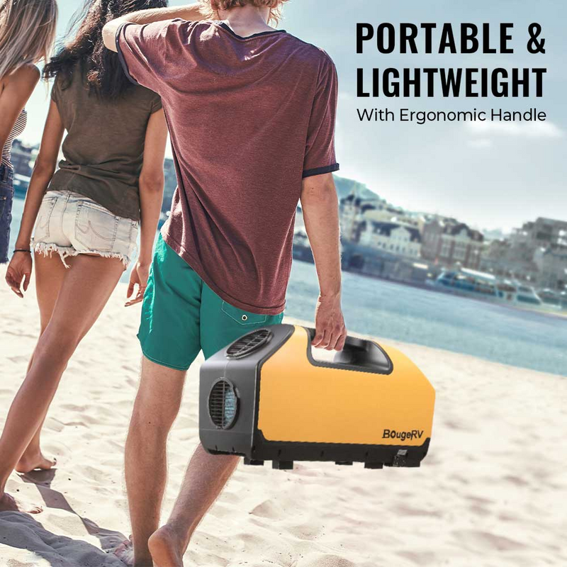 Load image into Gallery viewer, BougeRV 200W Portable Solar Panel with Air Conditioner Kits E0501-ISE193
