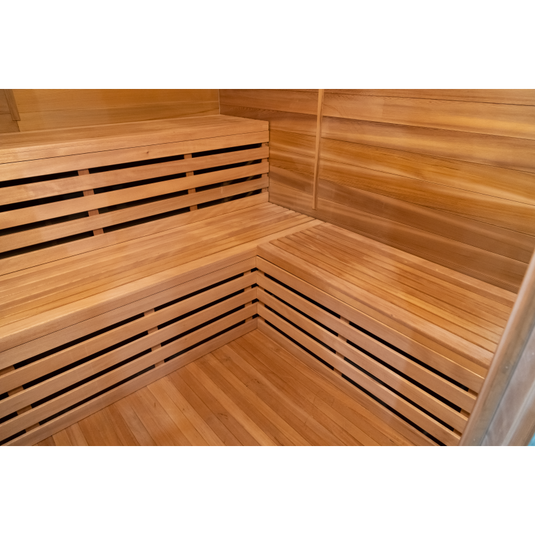 SAUNA EVOLUTION®  Garden Waterproof Traditional Sauna Steam Room Cabin 01