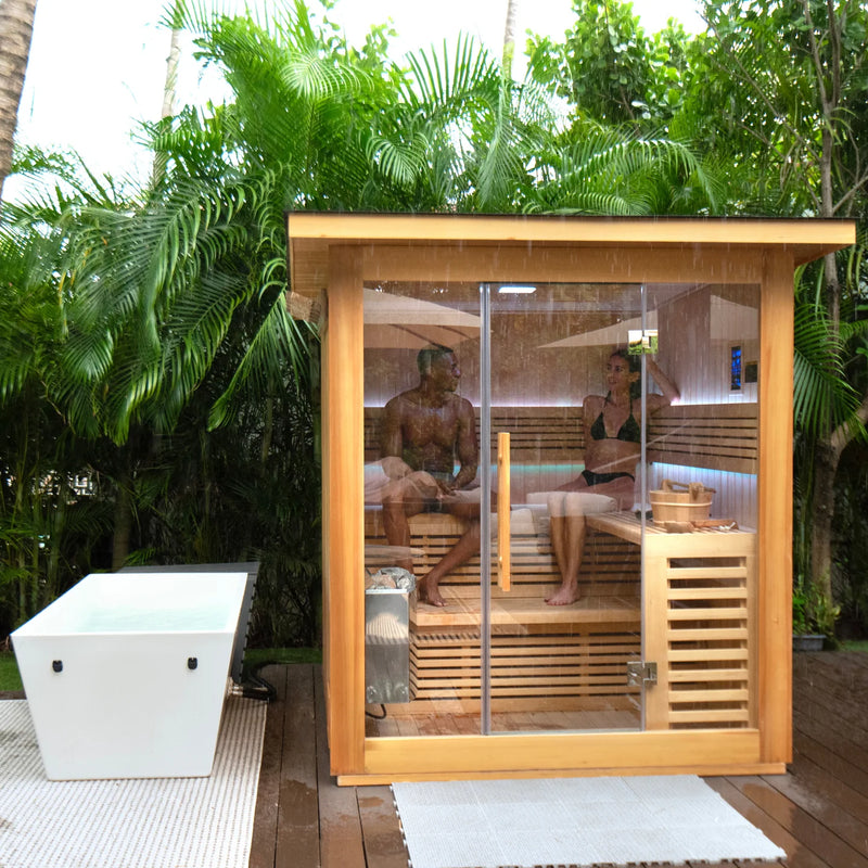 Load image into Gallery viewer, Revive Plunge 6 Person Traditional Sauna
