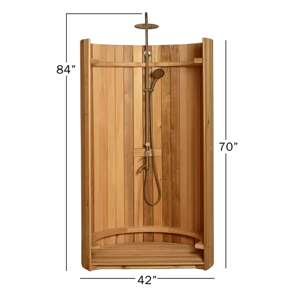Load image into Gallery viewer, SAUNA EVOLUTION® Curved Rinse Outdoor Shower
