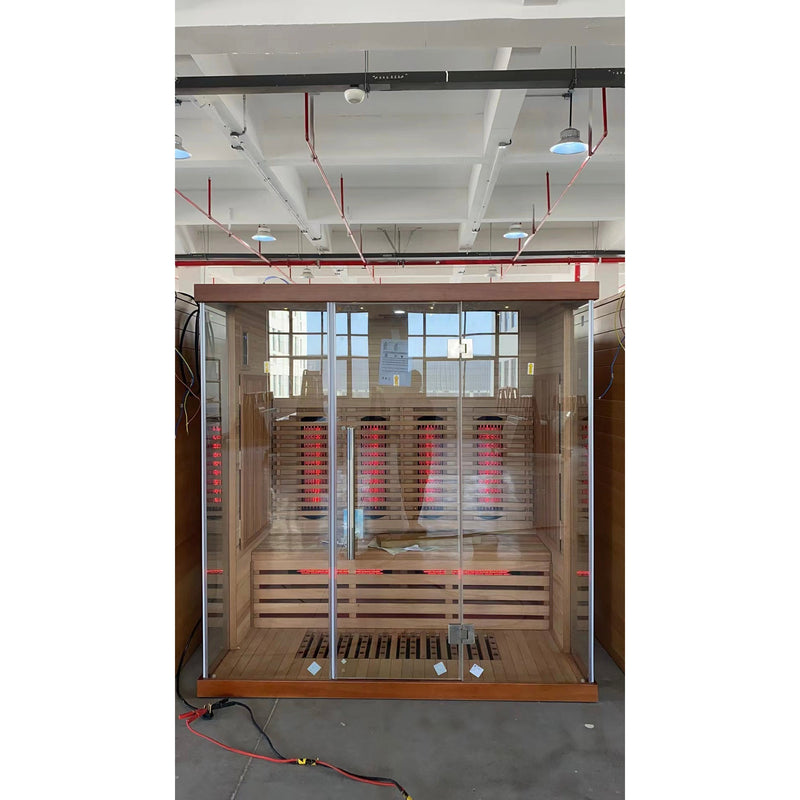 Load image into Gallery viewer, SAUNA EVOLUTION®  Indoor Low EMF Sauna with Front Glass Far Infrared 05
