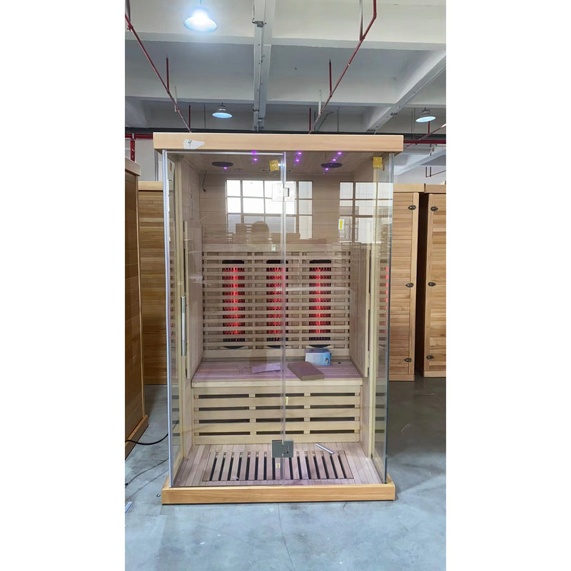 Load image into Gallery viewer, SAUNA EVOLUTION®  Indoor Low EMF Sauna with Front Glass Far Infrared 05
