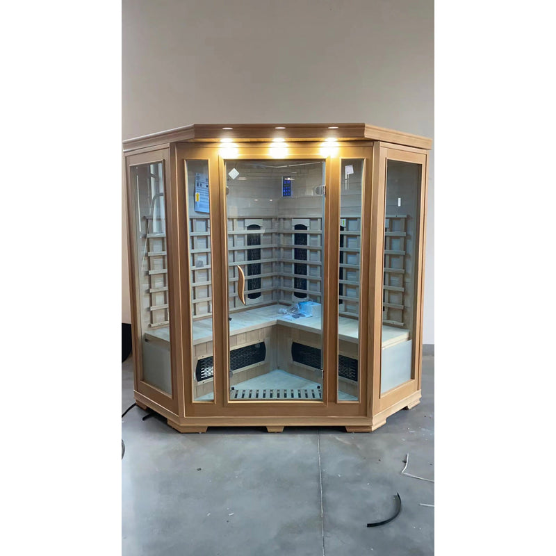 Load image into Gallery viewer, SAUNA EVOLUTION®  Low EMF Indoor Wood Sauna With Carbon Panel Far Infrared 16
