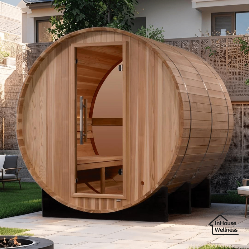 Load image into Gallery viewer, Golden Designs Zurich – 4 person Indoor Traditional Sauna – Hemlock, Touchscreen, Bluetooth, LED Lighting
