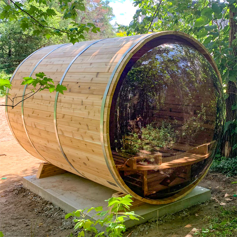 Load image into Gallery viewer, SAUNA EVOLUTION® Barrel Sauna Serenity Nature Air 4
