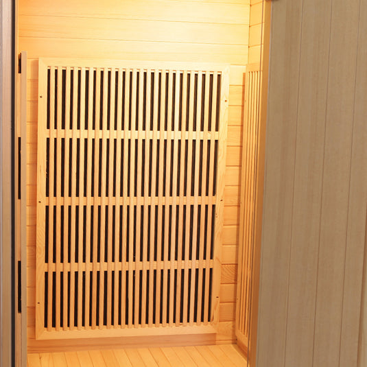 SAUNA EVOLUTION®  Indoor Carbon Heaters Glass Door Sauna Room Far Infrared 09