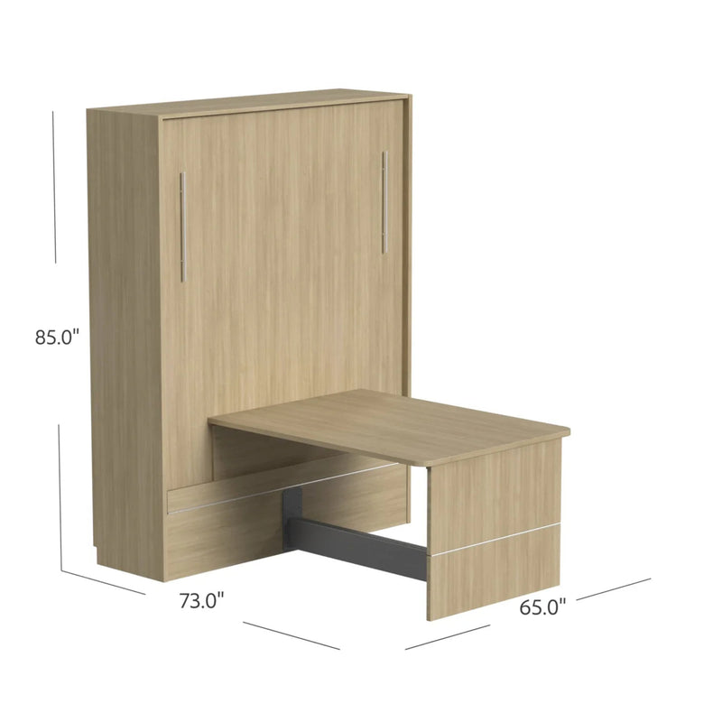 Load image into Gallery viewer, Queen Size Murphy Bed with Desk | Inovabed
