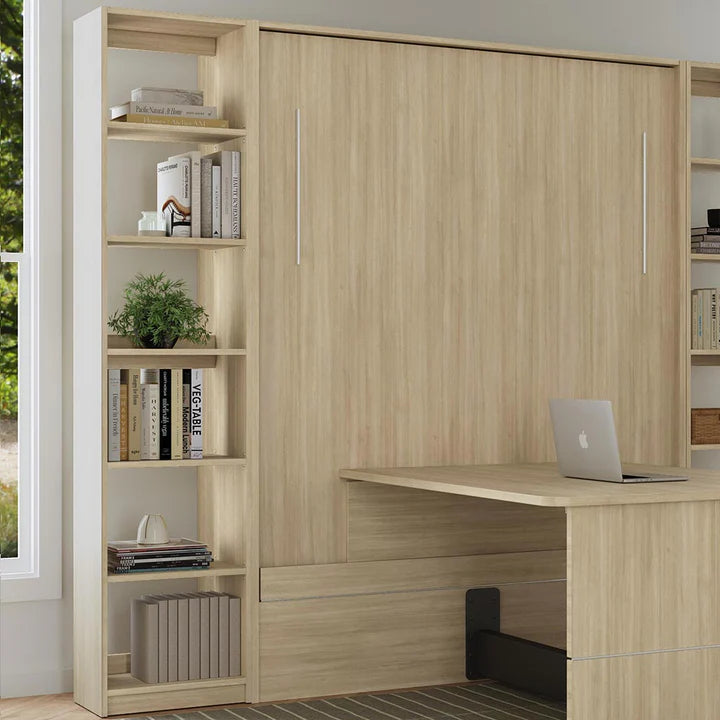 Load image into Gallery viewer, Queen Size Murphy Bed with Desk | Inovabed
