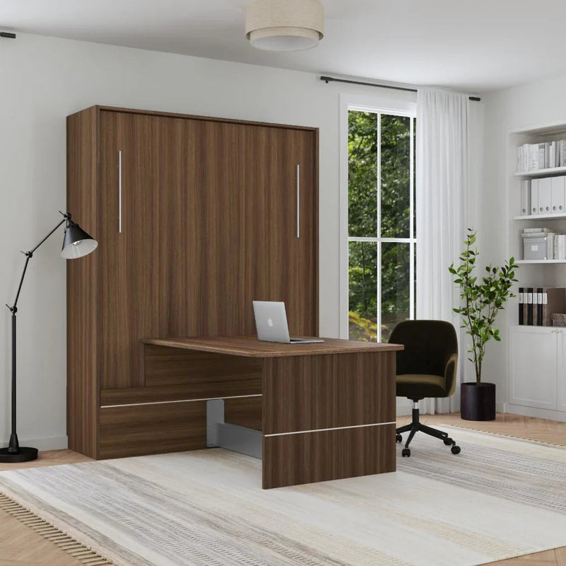 Load image into Gallery viewer, Queen Size Murphy Bed with Desk | Inovabed
