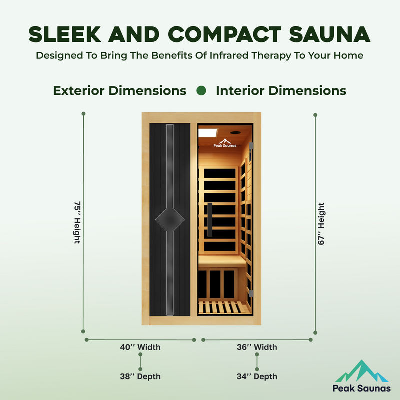 Load image into Gallery viewer, Peak Saunas Olympus Luxury 1-2 Person FAR Infrared Sauna with Smart WiFi App Control
