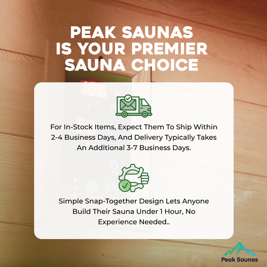 Peak Saunas Olympus Luxury 1-2 Person FAR Infrared Sauna with Smart WiFi App Control