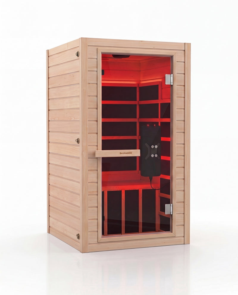 Load image into Gallery viewer, SaunaBox® Solara: Full Spectrum Infrared Sauna
