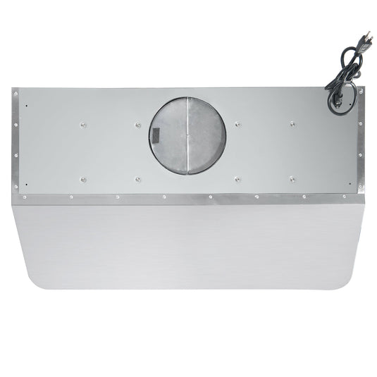 Cosmo 48"  Under Cabinet Range Hood with Push Button Controls, Permanent Filters, 3-Speed Fan and LED Lights in Stainless Steel COS-QB48