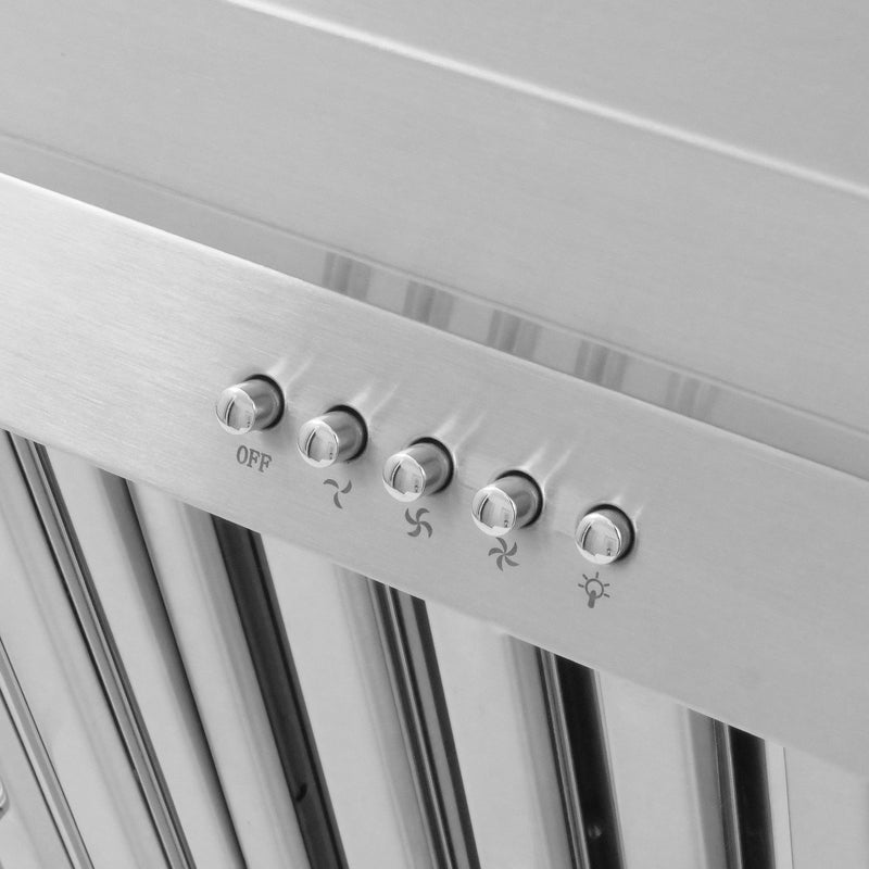 Load image into Gallery viewer, Cosmo 30" Ducted Under Cabinet Range Hood in Stainless Steel with Push Button Controls, LED Lighting and Permanent Filters COS-QB75
