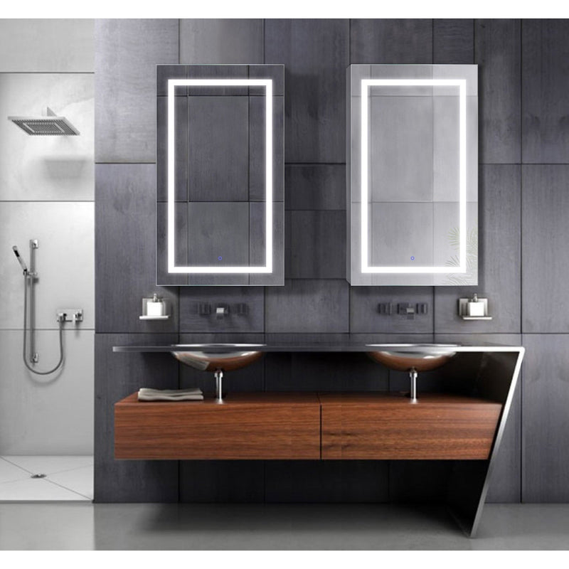 Load image into Gallery viewer, Krugg Svange 24″ X 42″ LED Medicine Cabinet  with Dimmer &amp; Defogger LEFT HINGE SVANGE2442L
