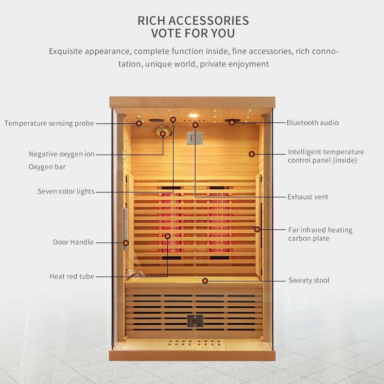 Load image into Gallery viewer, SAUNA EVOLUTION®  Full Spectrum Indoor Solid Wood Sauna Far Infrared 11
