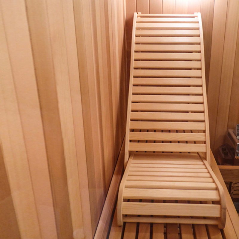 Load image into Gallery viewer, SAUNA EVOLUTION®  Wooden Lounge Reclined Sauna Chair
