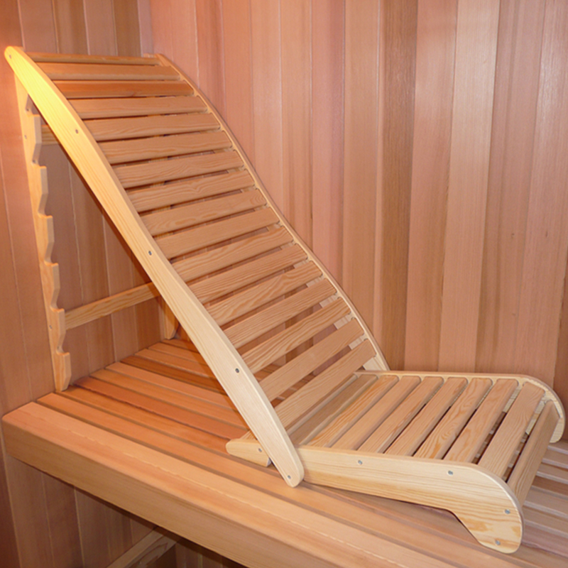 Load image into Gallery viewer, SAUNA EVOLUTION®  Wooden Lounge Reclined Sauna Chair
