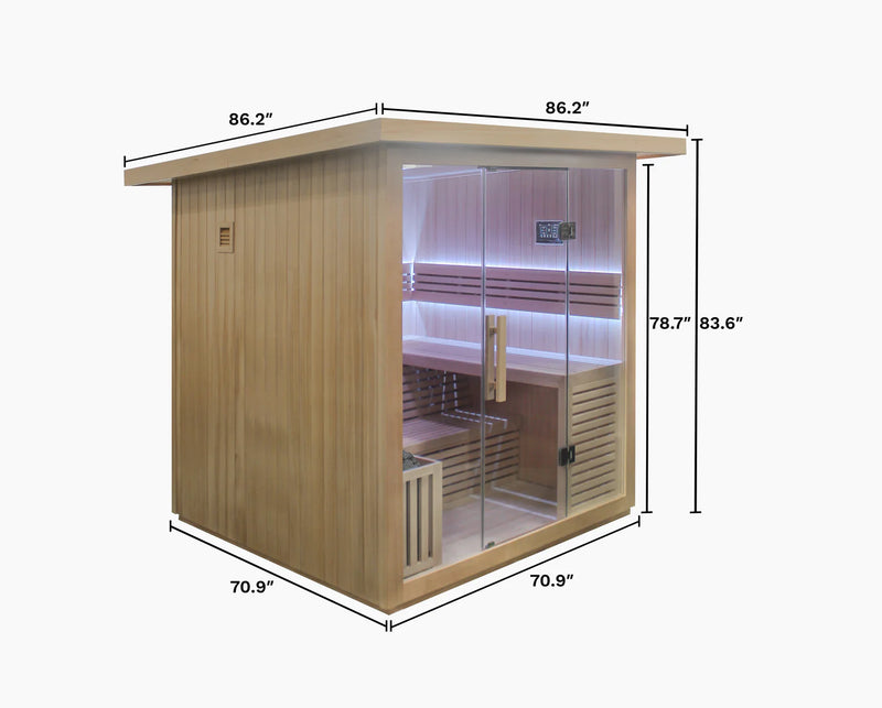 Load image into Gallery viewer, Revive Plunge 6 Person Traditional Sauna

