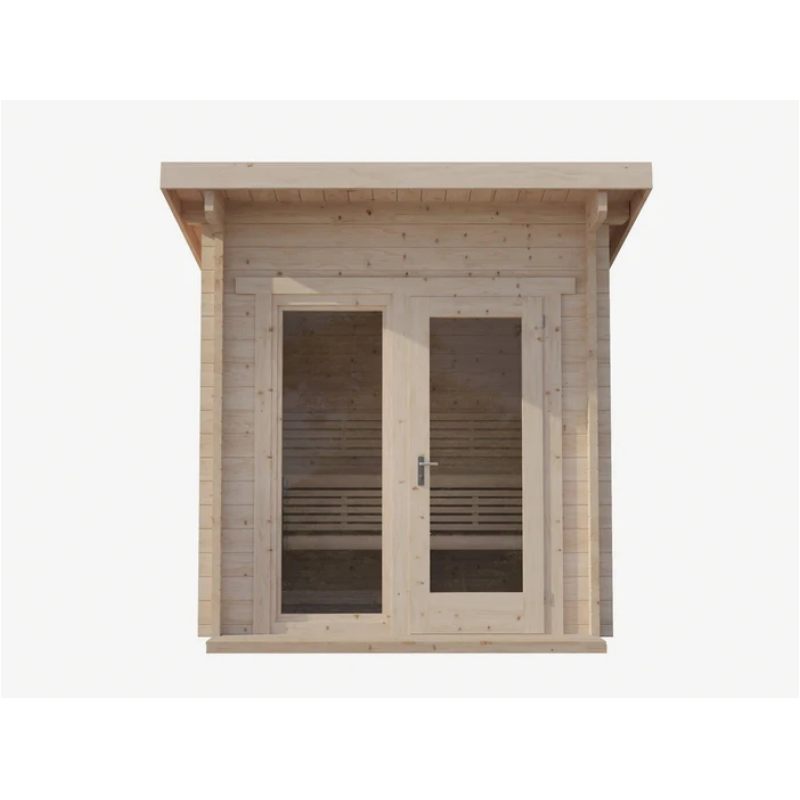 Load image into Gallery viewer, SAUNA EVOLUTION® Garden Series Outdoor Cabin Sauna Fits Up to 6 People Cabin 05
