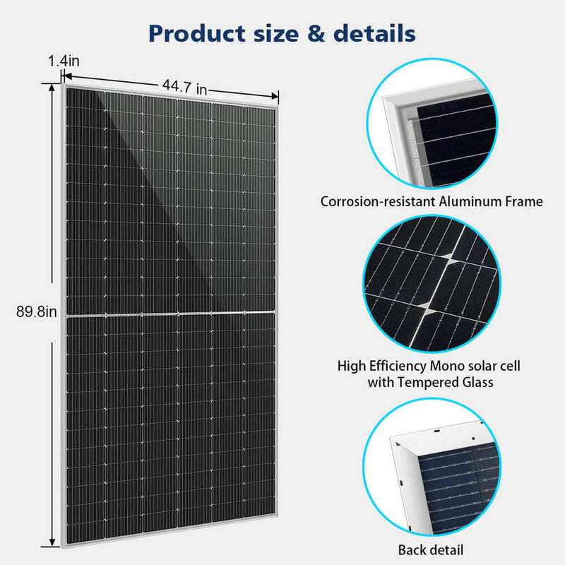 Load image into Gallery viewer, SunGoldPower 560 Watt Bifacial PERC Solar Panel SG-560WBG
