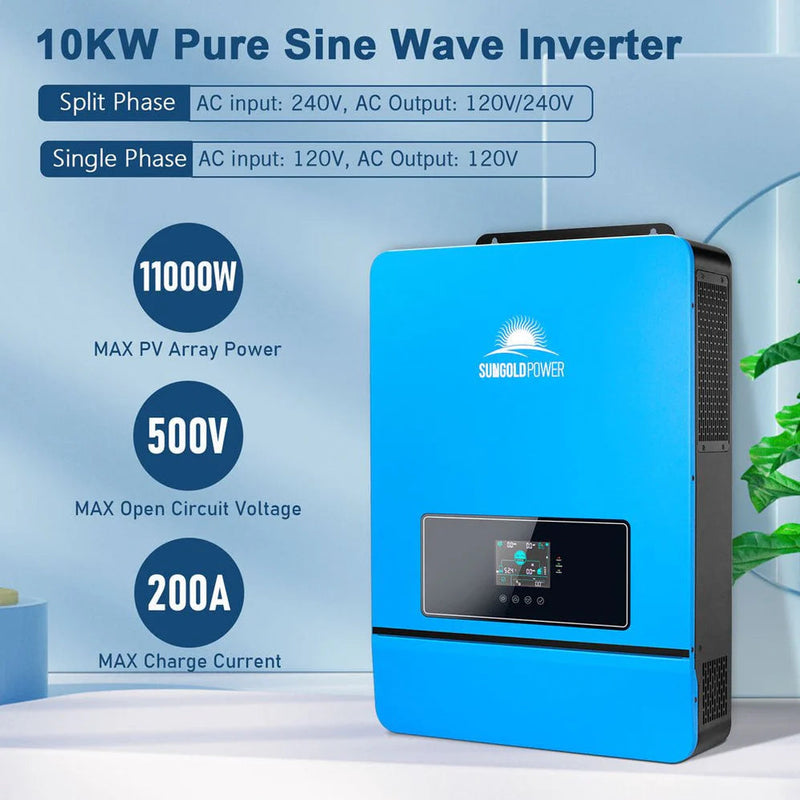 Load image into Gallery viewer, SunGoldPower Off Grid Solar Kit 20KW 48VDC 120V/240V LIFEPO4 30.72KWH Lithium Battery 32 X 440 Watts Solar Panels SGR-20K30E
