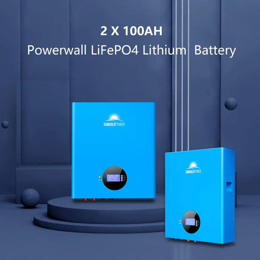 SunGoldPower Off-Grid Solar Kit 6500W 48VDC 120/240VAC 10.24KWH PowerWall Lithium Battery 6 X 370 Watts Solar Panels SGM-6510M