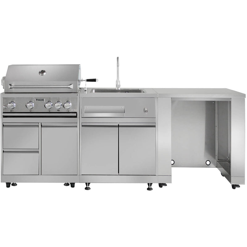 Load image into Gallery viewer, Thor Kitchen 32" 4-Burner Gas BBQ Grill with Rotisserie in Stainless Steel MK04SS304
