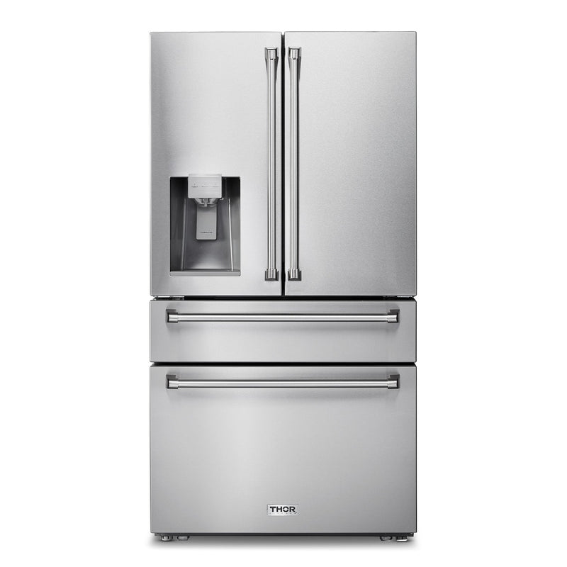 Load image into Gallery viewer, Thor Kitchen 36" Professional French Door Refrigerator with Ice and Water Dispenser TRF3601FD
