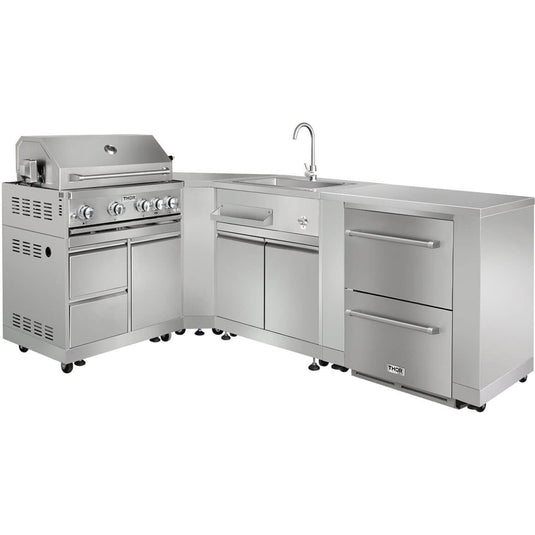 Thor Kitchen Outdoor Kitchen Refrigerator Cabinet in Stainless Steel MK02SS304