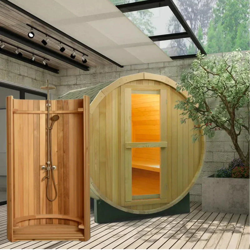 Load image into Gallery viewer, SAUNA EVOLUTION® Curved Rinse Outdoor Shower
