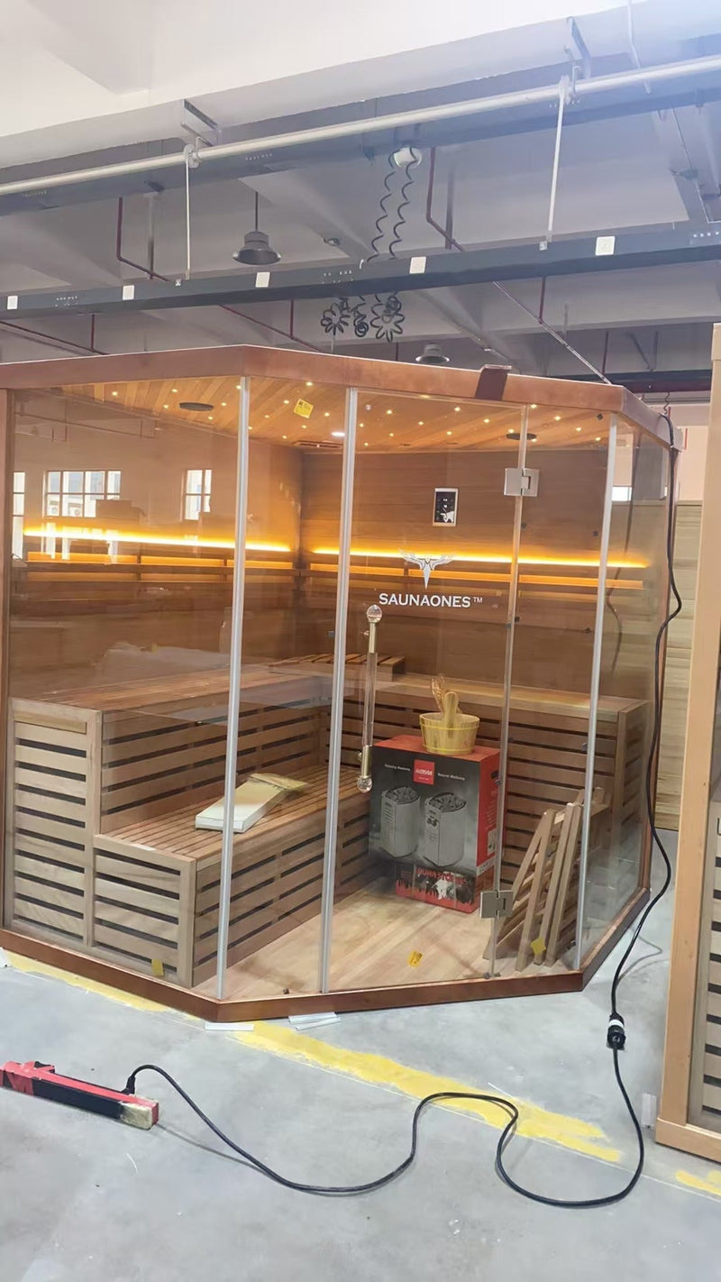Load image into Gallery viewer, SAUNA EVOLUTION® 5-6 People Traditional Steam Sauna Room Luxury 1
