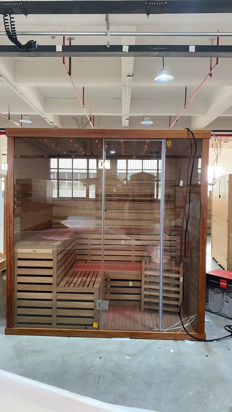 Load image into Gallery viewer, SAUNA EVOLUTION®  Indoor Therapy Wood Steam Sauna Room
