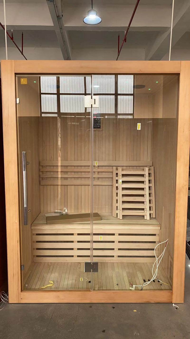 Load image into Gallery viewer, SAUNA EVOLUTION® 2 Person Traditional Steam Sauna Modern Relax
