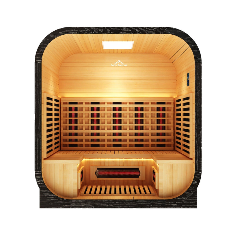 Load image into Gallery viewer, Peak Saunas El Capitan Luxury 4-Person Outdoor Full Spectrum Infrared Sauna with Smart WiFi App Control

