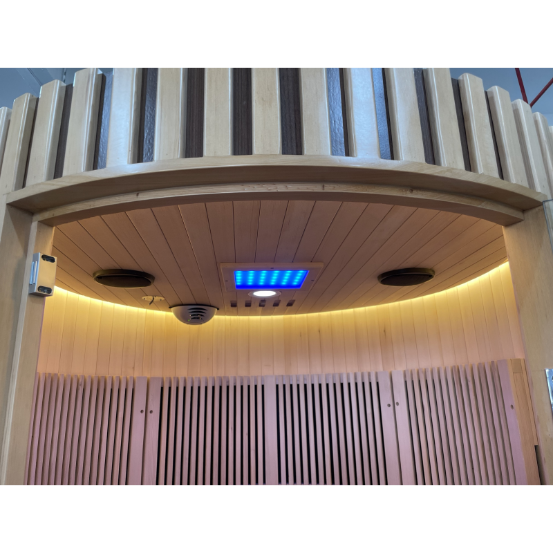 Load image into Gallery viewer, SAUNA EVOLUTION®  Hemlock Round Indoor Sauna Room Far Infrared 08
