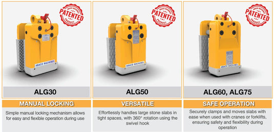 Abaco Little Giant Lifter – Stone Slab Lifting Clamp | Multiple Capacity Models