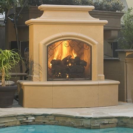 Load image into Gallery viewer, American Fyre Designs 16'' Mariposa Outdoor Vent-Free Fireplace
