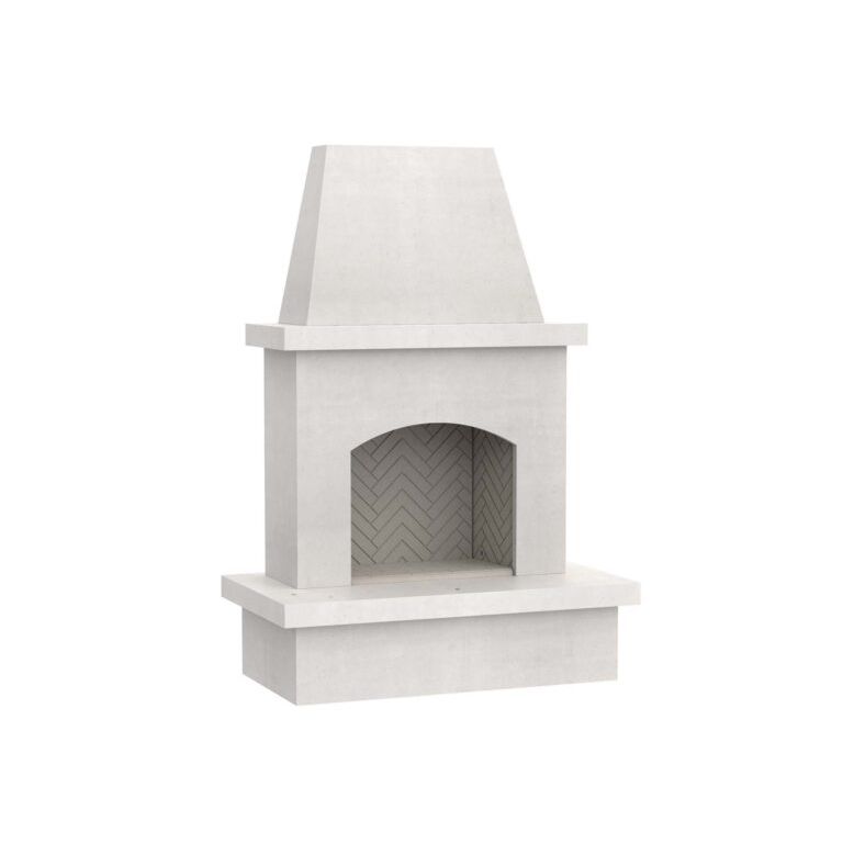Load image into Gallery viewer, American Fyre Designs Contractor's Model Vented Fireplace White Concrete 040-11-A-WC-RBC
