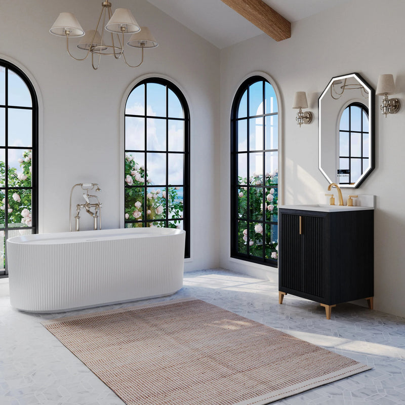 Load image into Gallery viewer, Ancerre 24” Turlington Bathroom Vanity Oak Single Sink VTS-Turlington-24-Oak-WQZ
